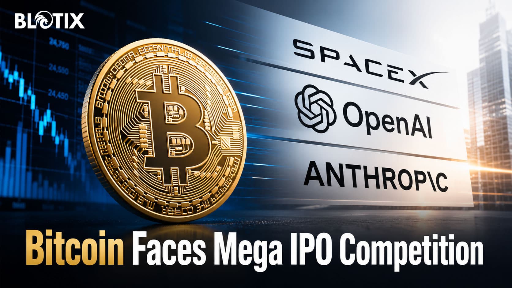 Mega IPO di SpaceX OpenAI e Anthropic mettono alla prova la liquidità di Bitcoin