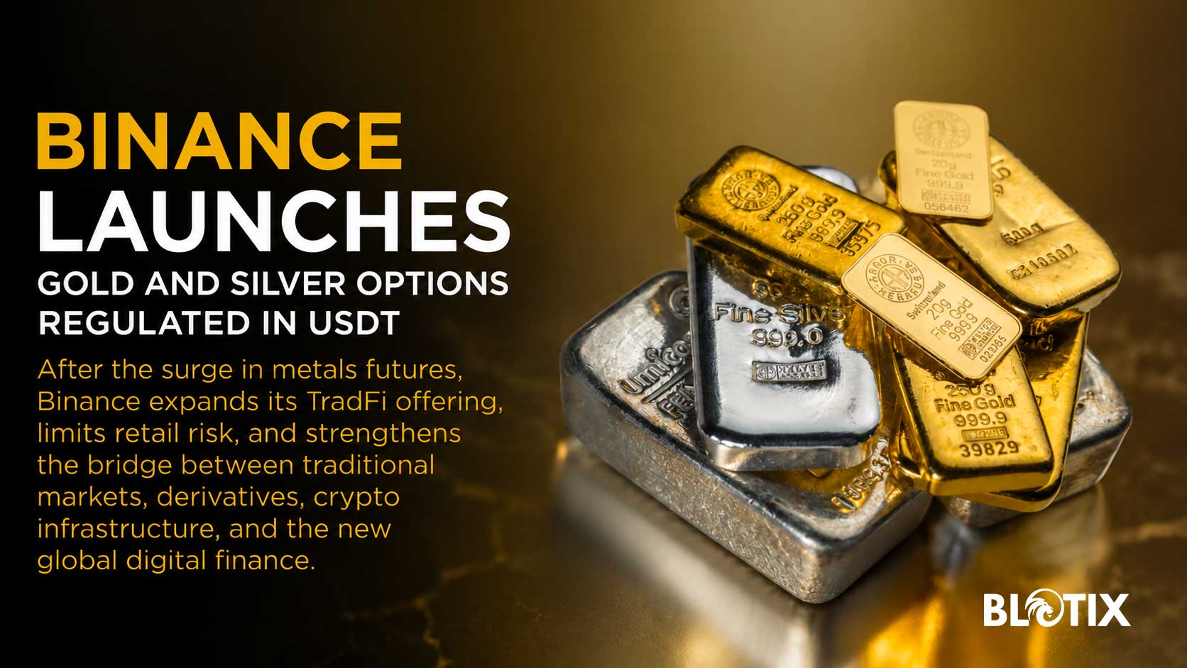 Binance porta oro e argento nel trading crypto dopo il boom dei futures