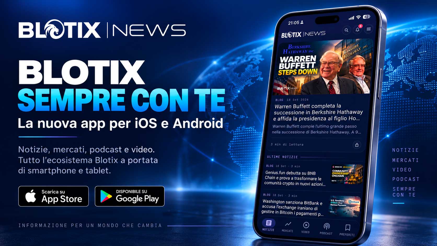 Blotix lancia le nuove app Apple e Android e porta l’economia digitale e il suo ecosistema in 19 lingue