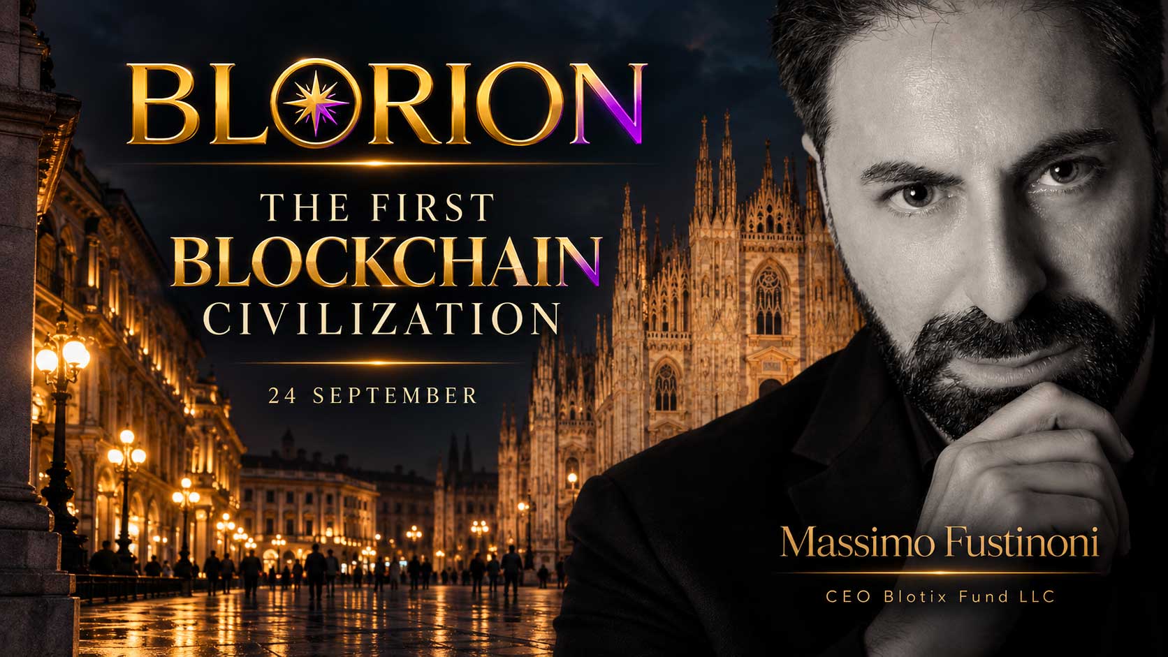 Blorion arriva a Milano il 24 settembre e cresce l’attesa per le novità che Massimo Fustinoni svelerà alla community