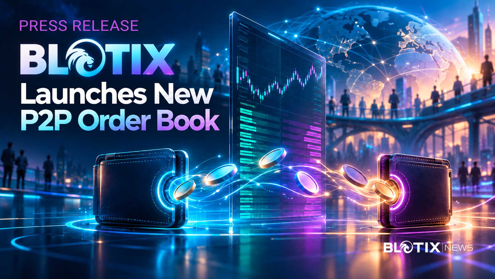 BLOTIX rivoluziona gli scambi tra utenti con il nuovo Order Book P2P e sconti fino al 30%