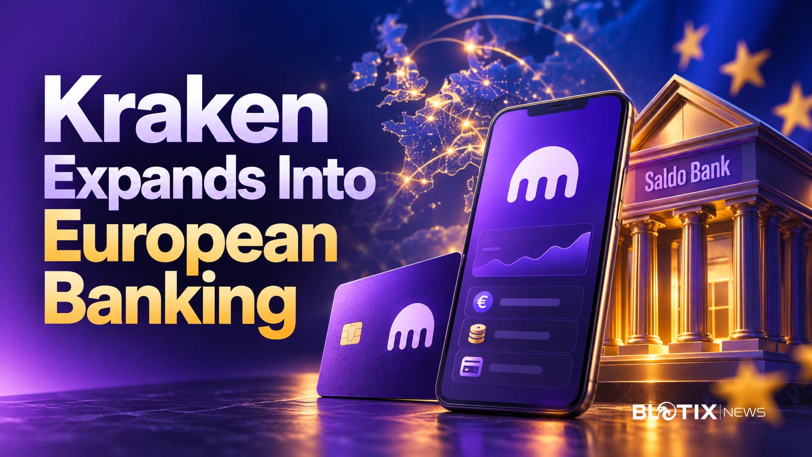Kraken punta su Saldo Bank per unire criptovalute e servizi bancari in Europa