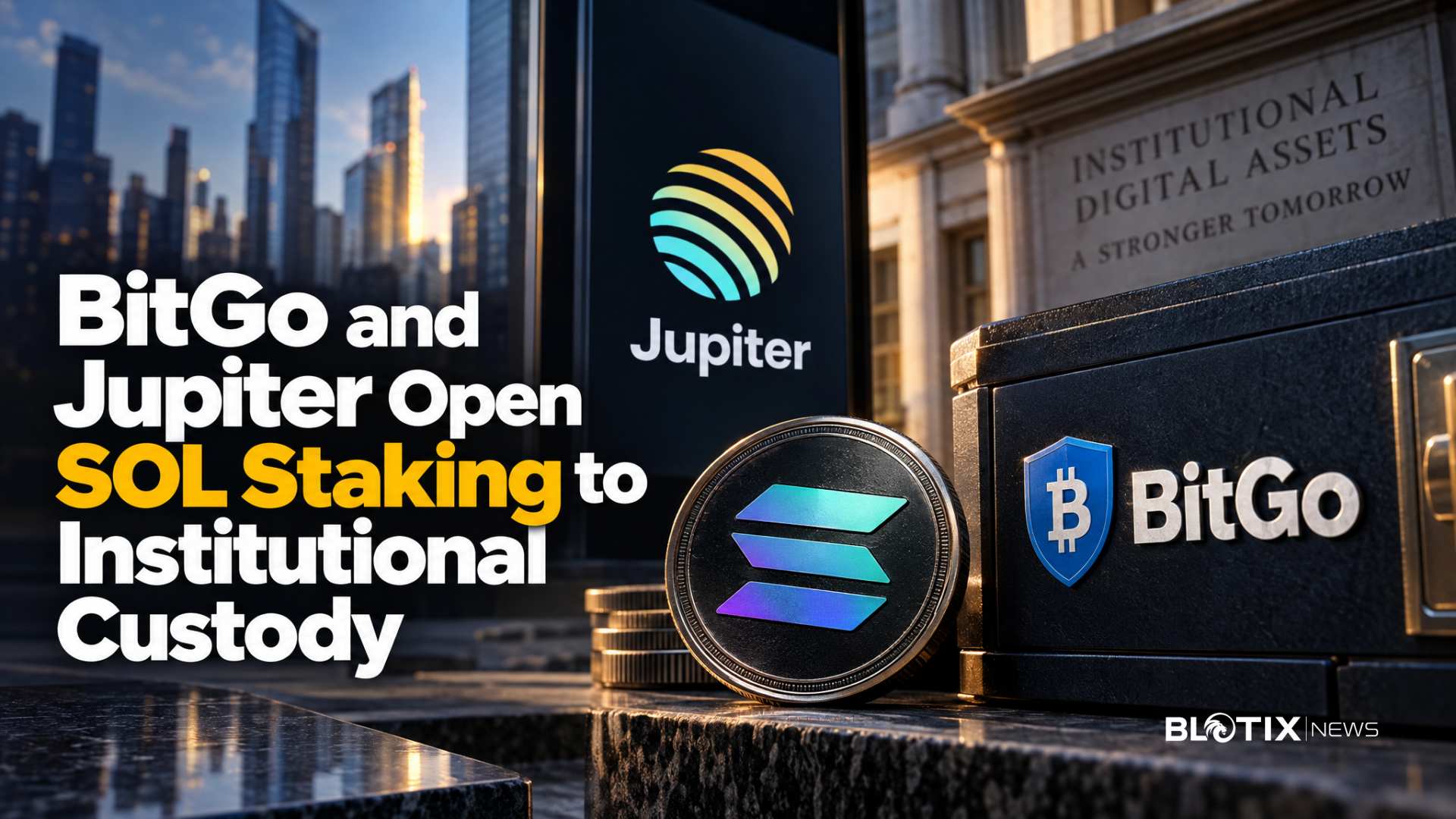 BitGo integra il validatore Jupiter: lo staking SOL entra nei flussi della custodia istituzionale