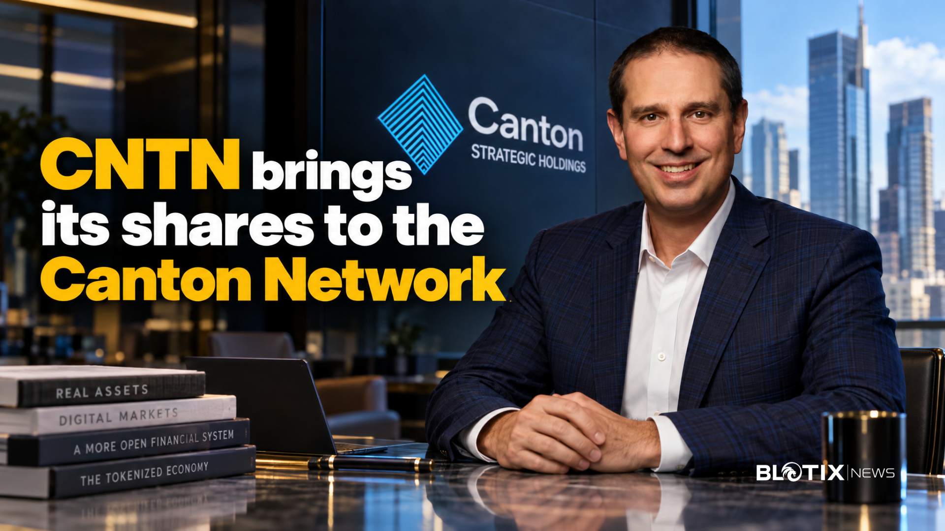 Canton Strategic Holdings annuncia azioni tokenizzate su Canton dal 2 novembre 2026
